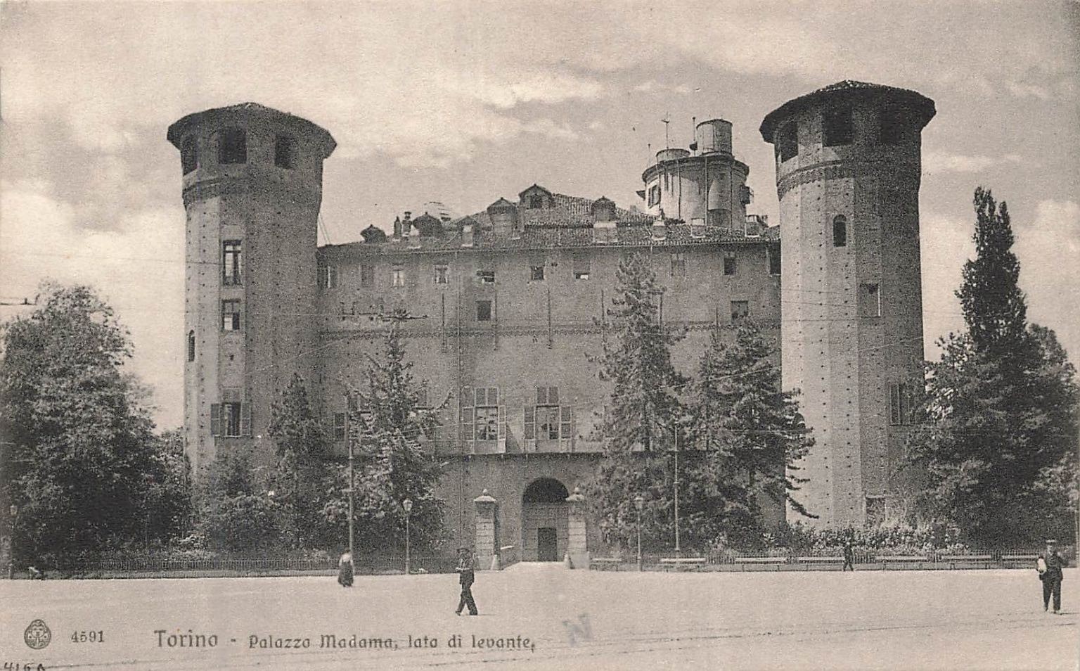 Antique Torino Palazzo Madama Postcard Italy 1900-1919 Black & White