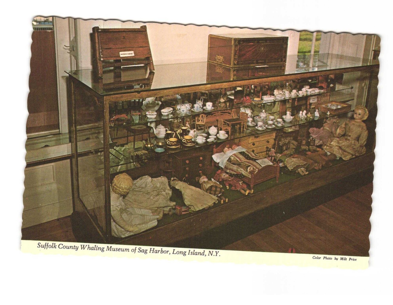 SUFFOLK county Whaling Museum of Sag Harbor Long Island New York VTG postcard