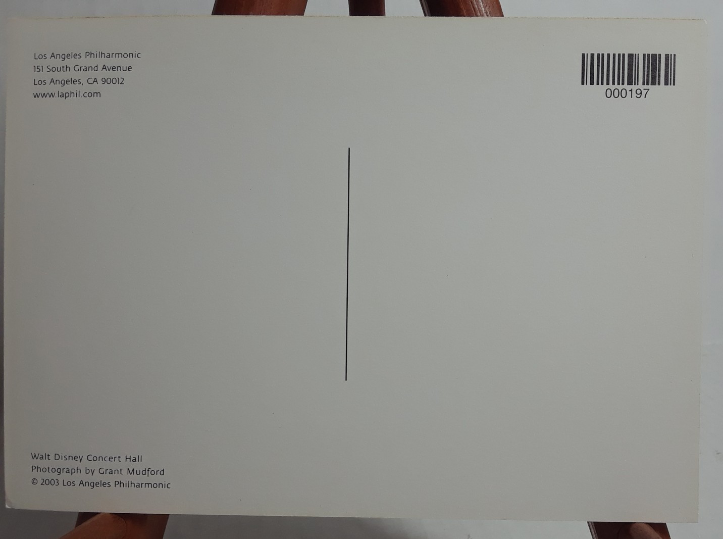 Lot of 2 Vintage 2003 Walt Disney Concert Hall Unused Postcards