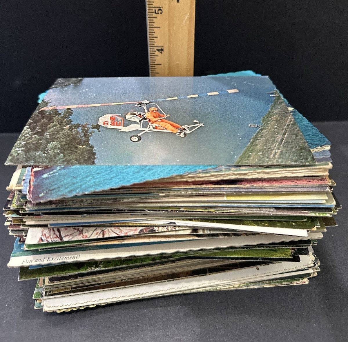 250 Postcards – Mostly Unposted Standard Size US Chrome – Good Condition