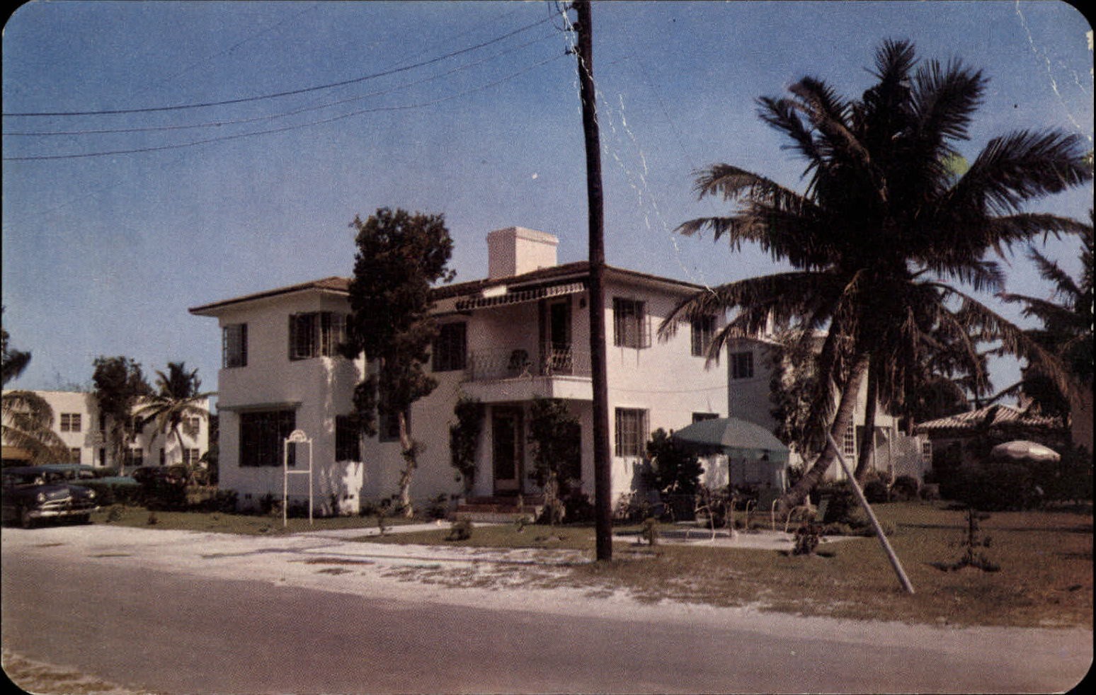 Valencia Apartments North Miami Beach Florida ~ 1950-60s postcard