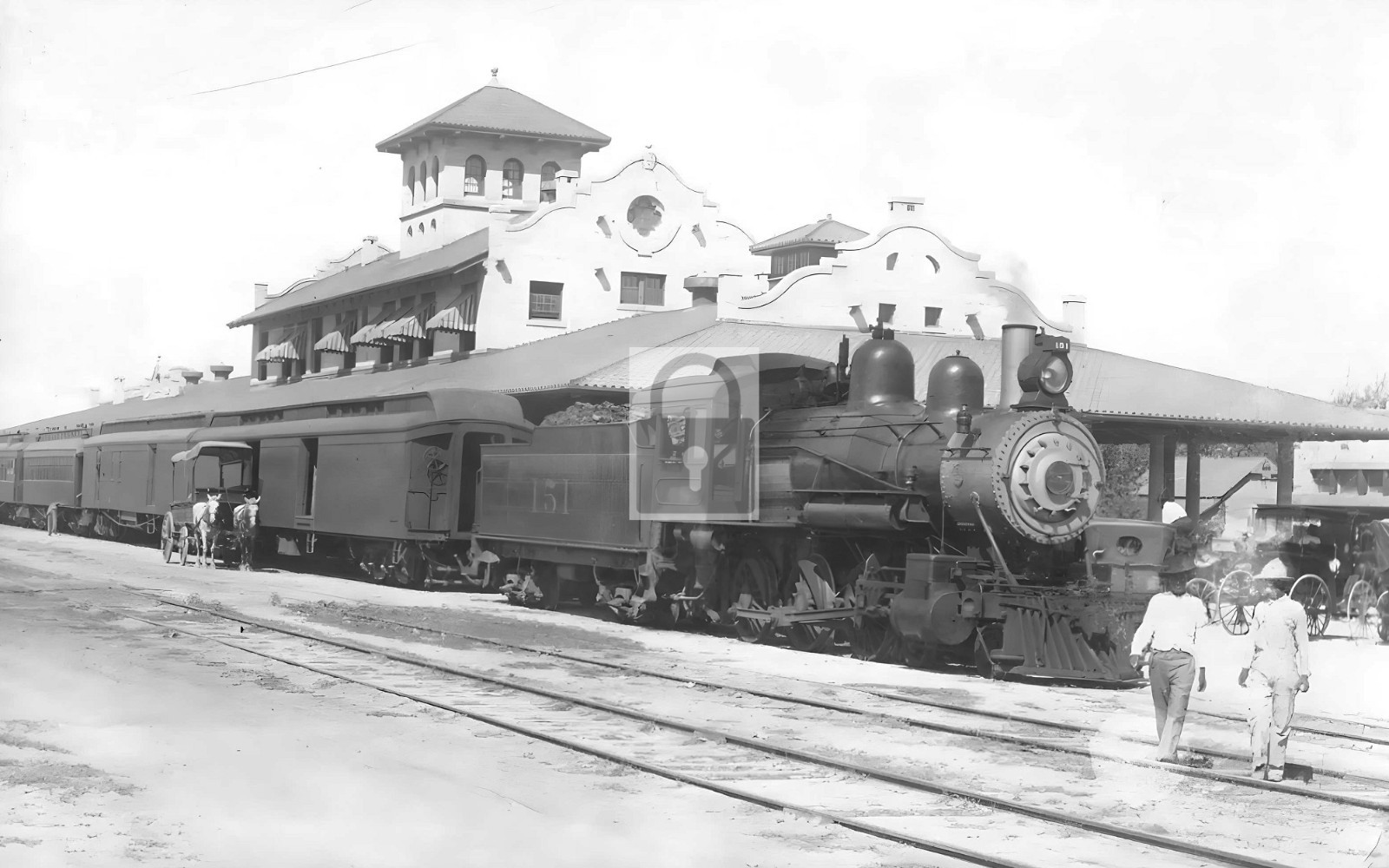 Railroad Train Station Depot Laredo Texas TX – Reprint