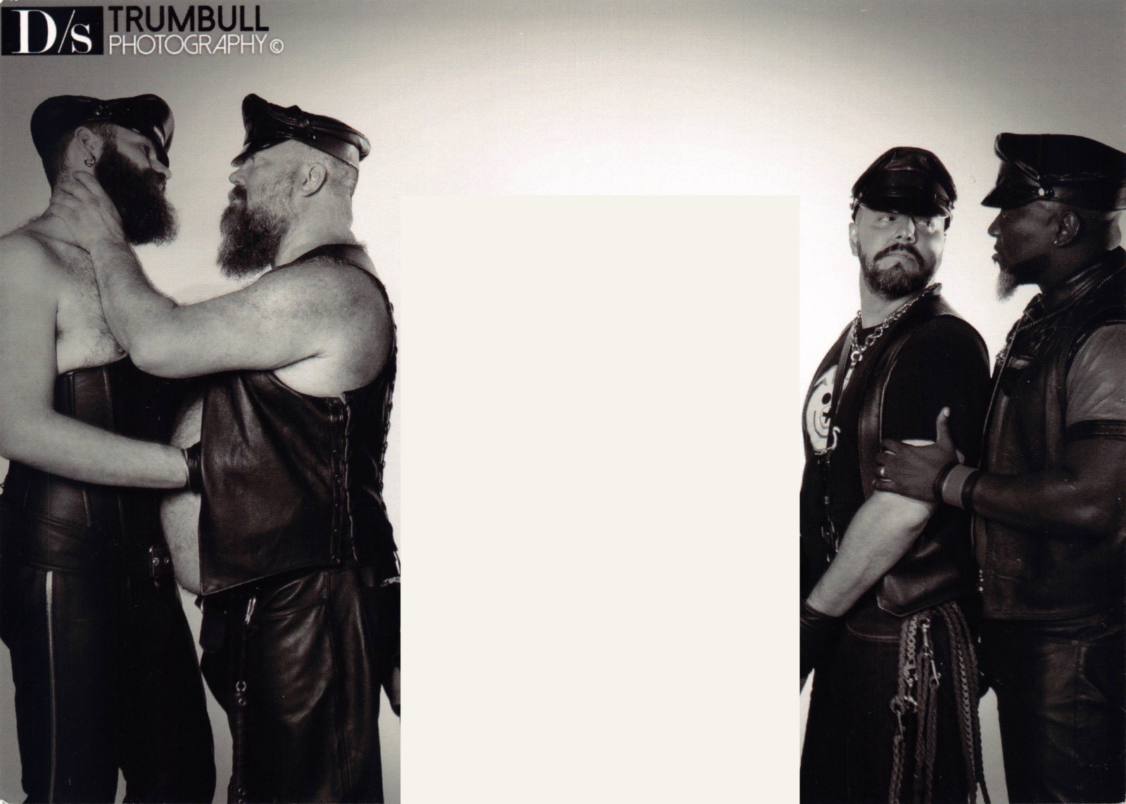 GAY INTEREST~LEATHER MEN~D/S TRUMBALL PHOTOGRAPHY~~JUMBO 5X7