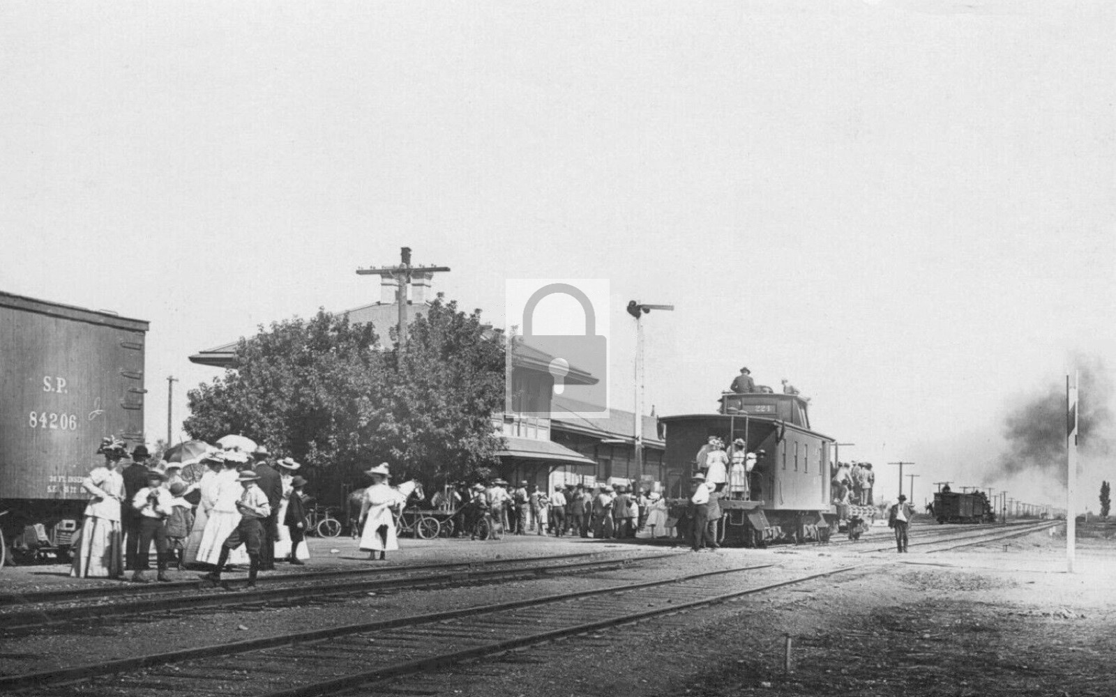 Railroad Train Station Depot Corning California CA – Reprint