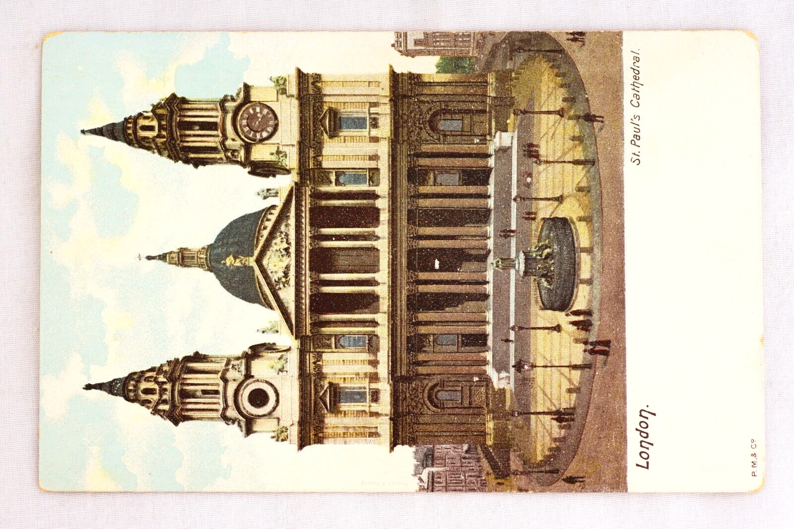 Lot Of 8 Antique LONDON England Views Postcards Pascalis Moss & Co Saxony c1905