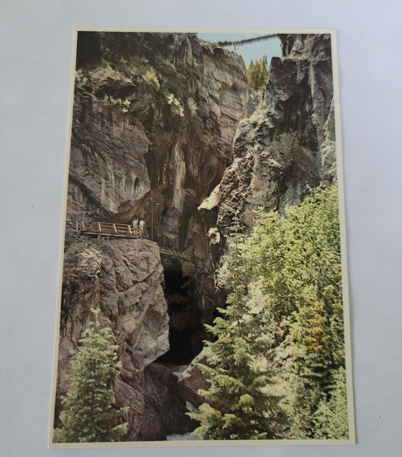 Vintage Postcard Box Canyon Ouray Colorado Bob Petley Petley Studios