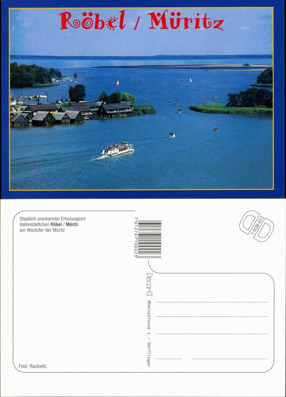 Röbel/Müritz aerial view – port city, on the west bank of the Müritz 2000