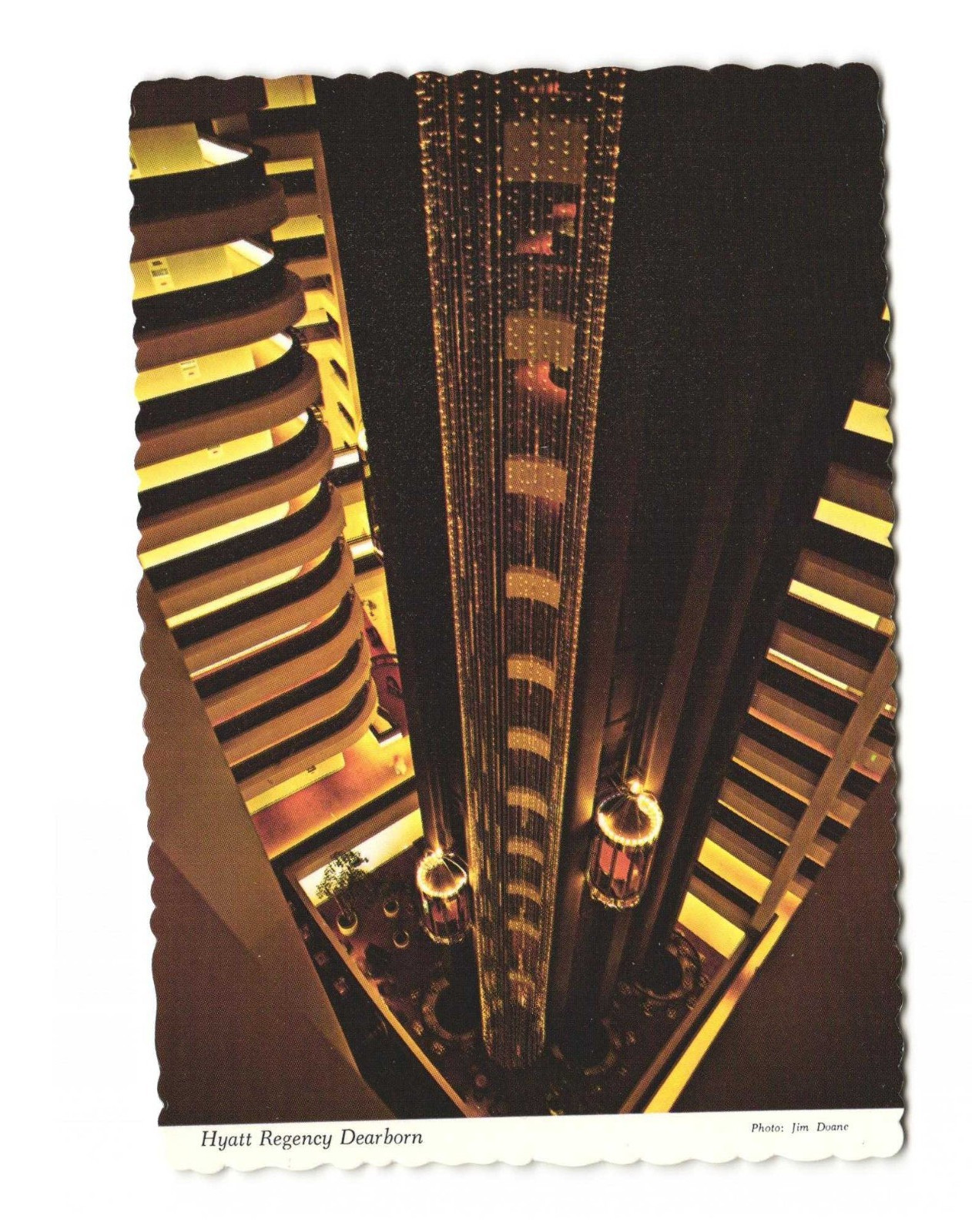 Hyatt Regency Dearborn Vintage postcard unposted