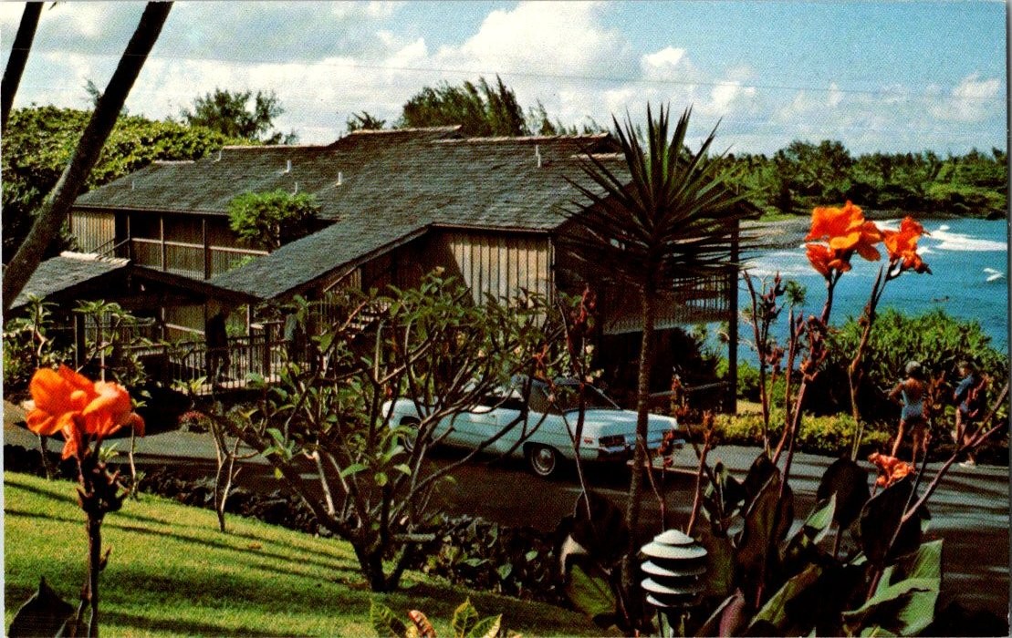 Hana Kai Resort Apartments Maui Hawaii Vintage Postcard Beautiful Bay