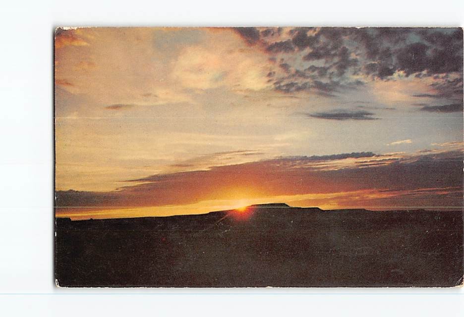 Postcard Desert Sunrise USA North America Gustafson Color Photograph