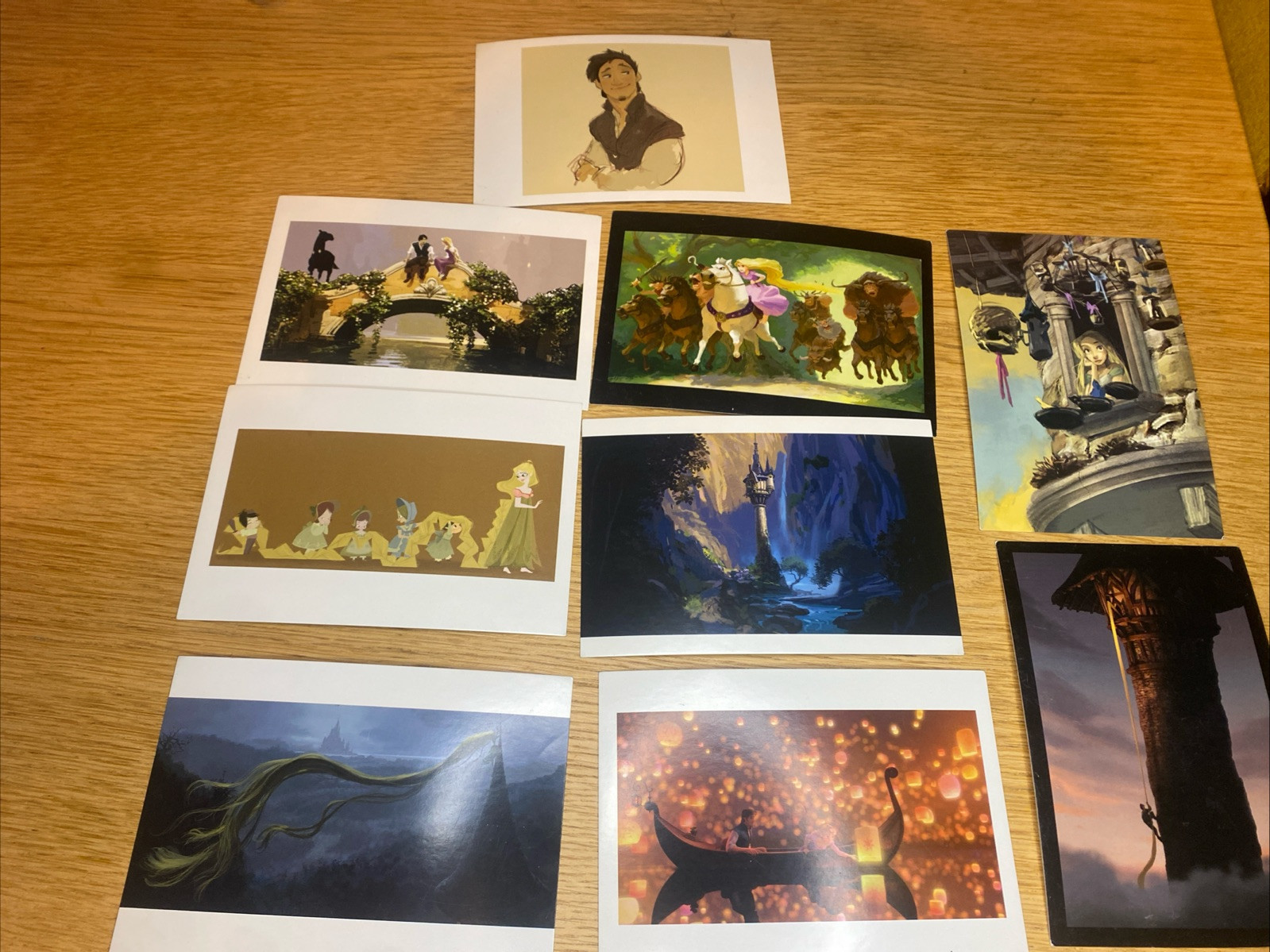 Tangled 2010 Disney Postcards Lot Of 9