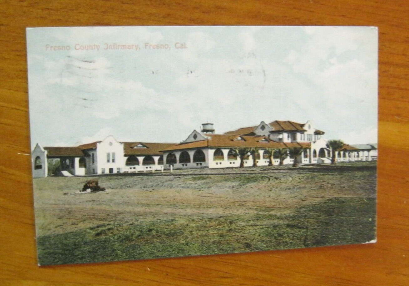 Fresno County Infirmary Fresno CA 1908 Newman Post Card Co 5708