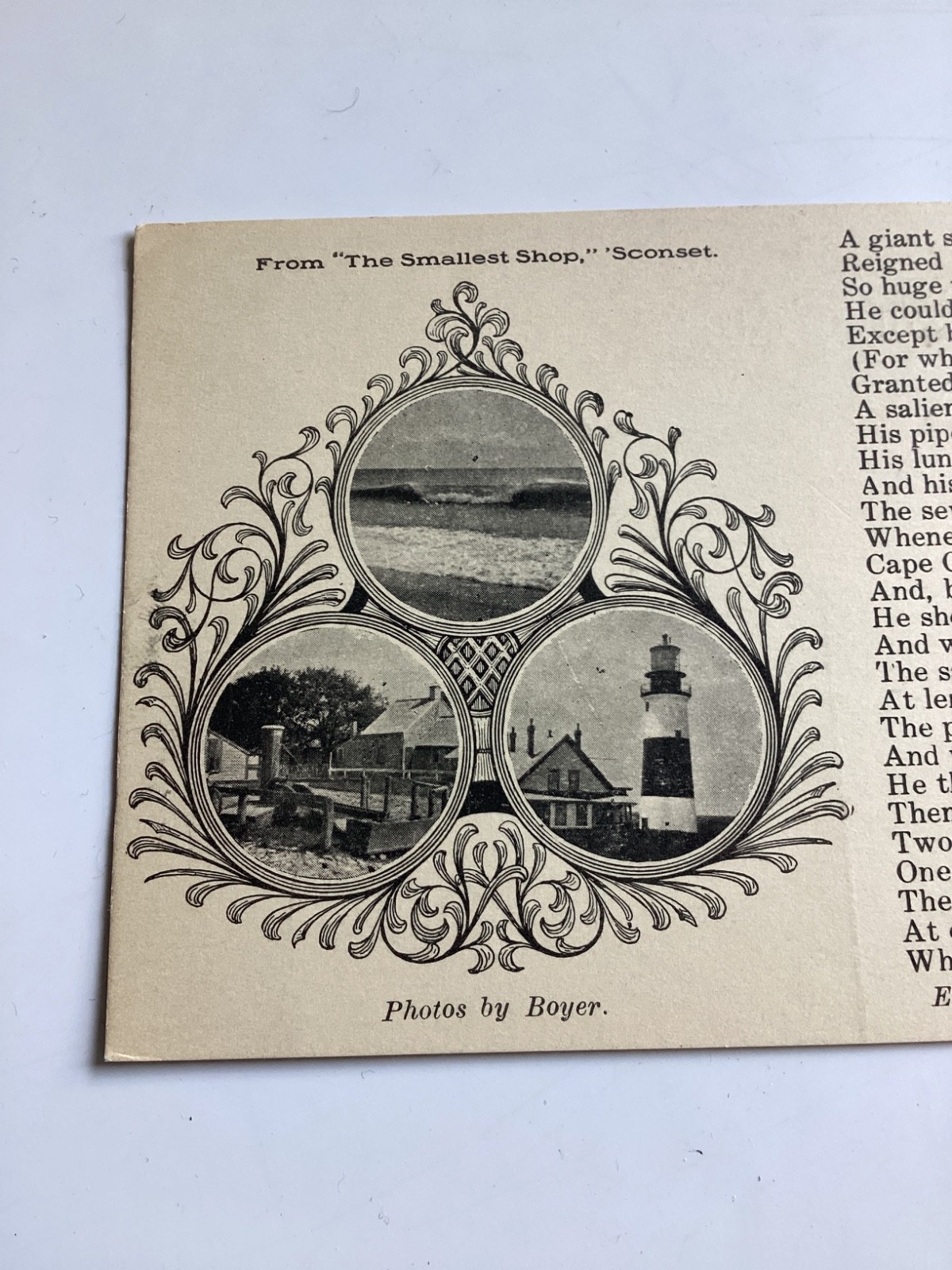 Nantucket from “The Smallest Shop” Sconset Sankaty Boyer Photos Postcard PC