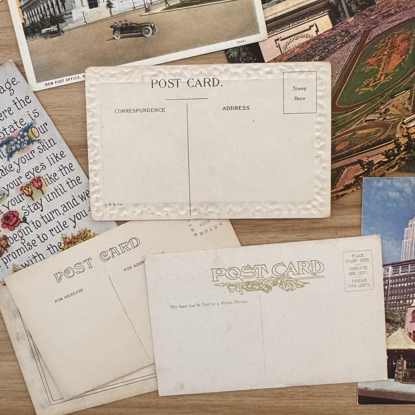 Vintage Antique Postcard Lot 60+ Paper Photos Early 1900’s – 1950’s NYC DC USA