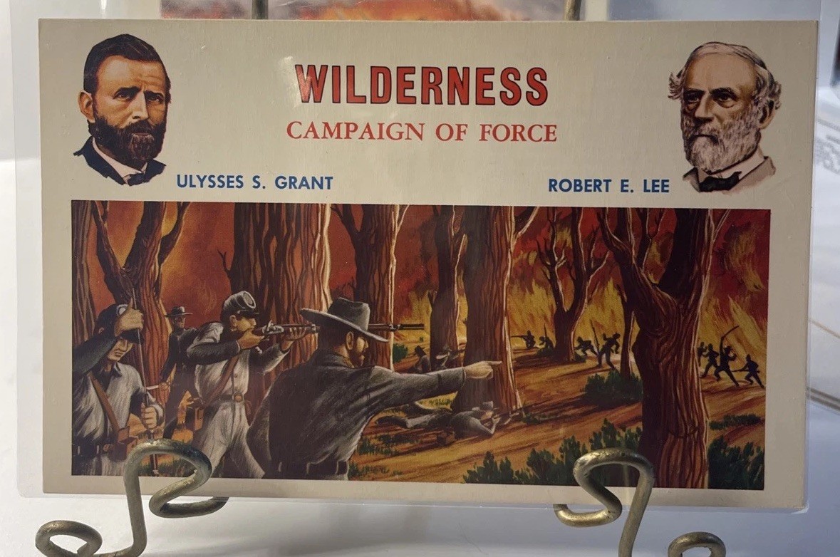 3 1965 Civil War Centennial Postcards Grant / Lee Art Battle Fields