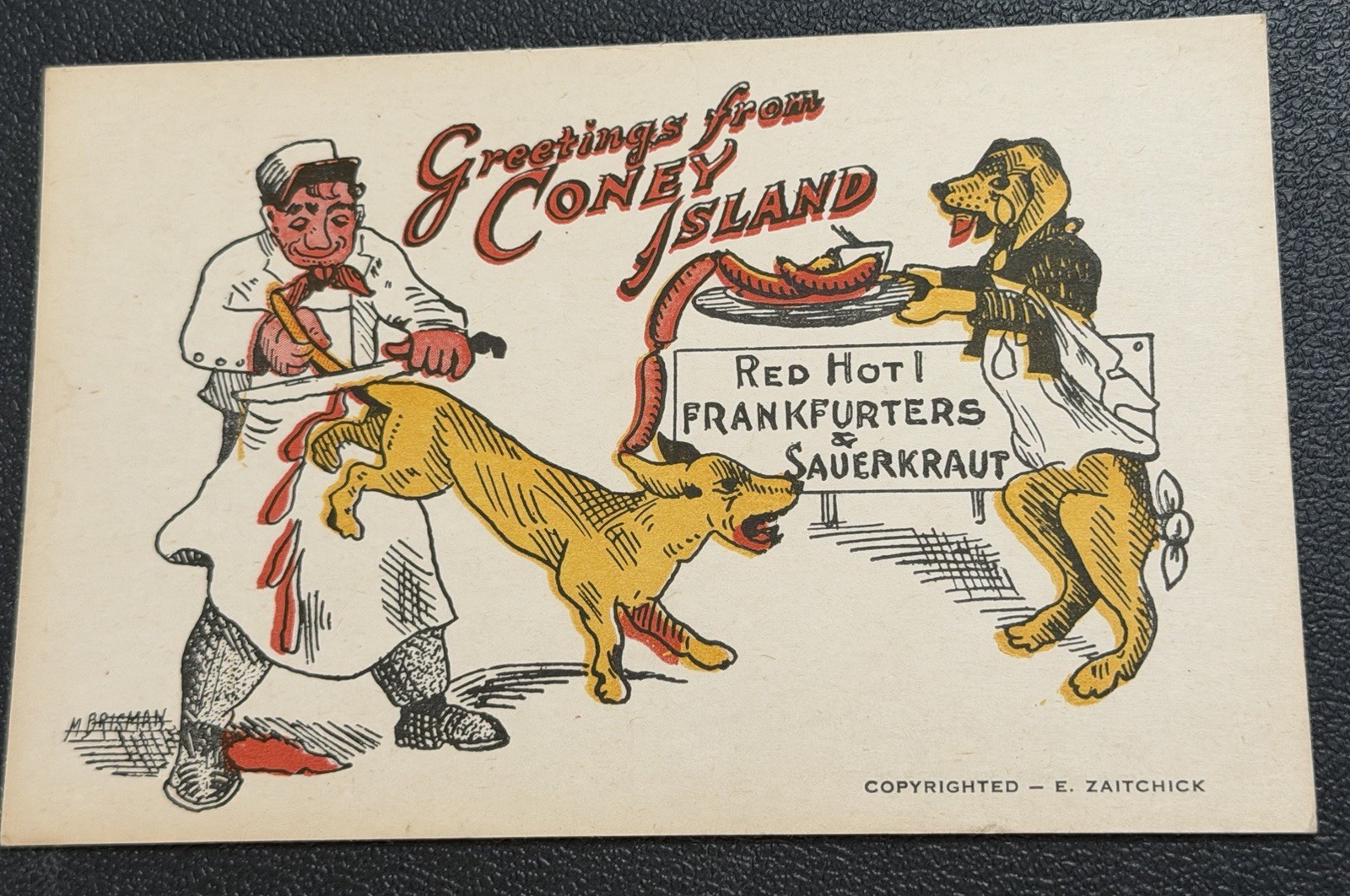 Coney Island Amusement Park Cincinnati OH Hot Dogs Zaitchicm Rare