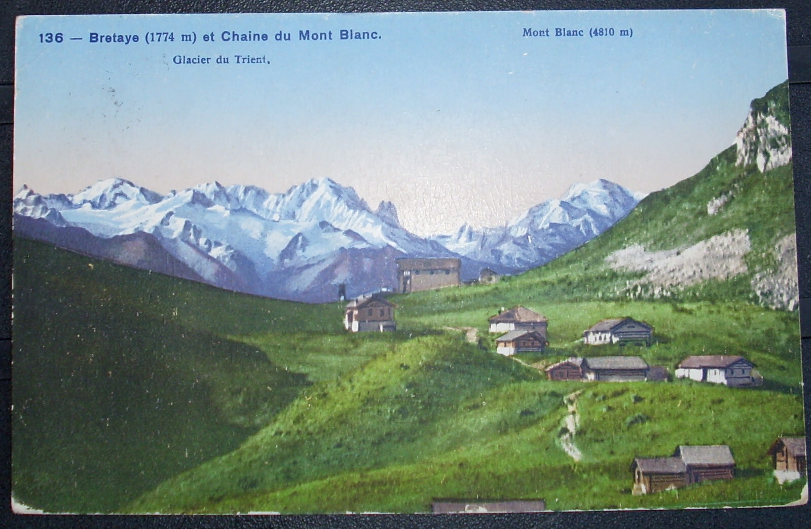 1928: Bretaye Mont Blanc Ollon Chesières Aigle Vaud Switzerland Suisse Switzerland