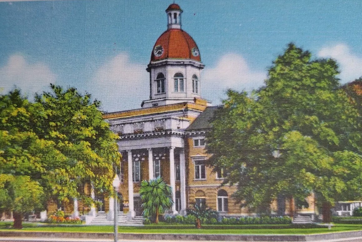 Marianna, Florida – FL, Jackson County Court House, Vintage Postcard