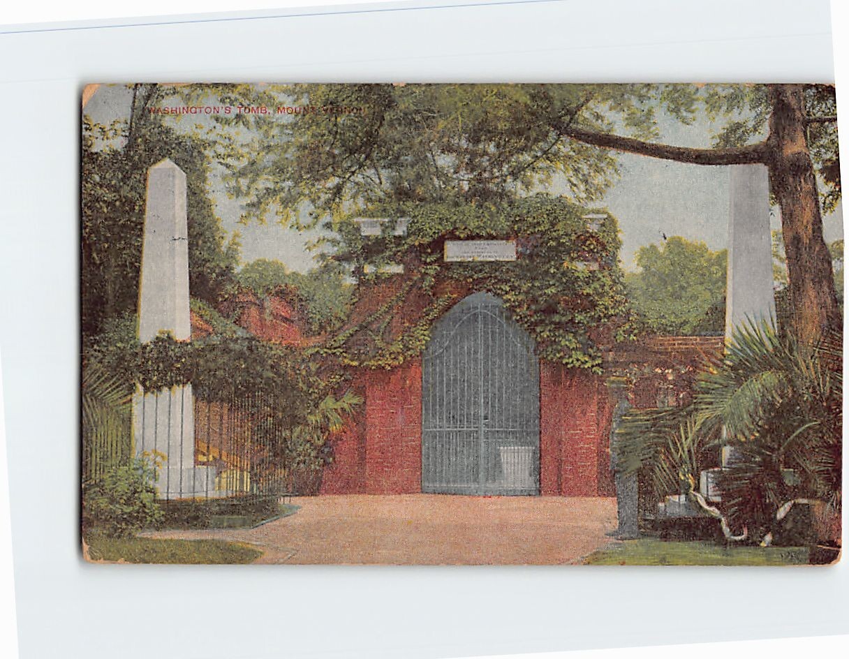 Postcard Washington’s Tomb Mount Vernon Virginia USA