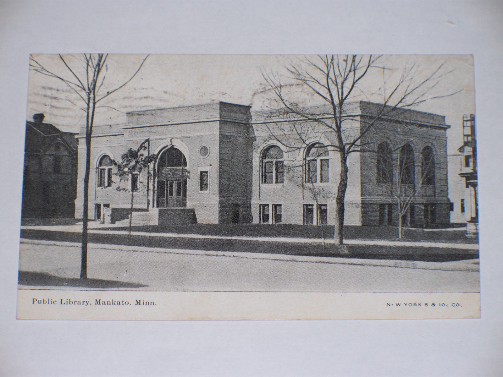 Vintage Mankato Public Library Postcard – Mankato, MN