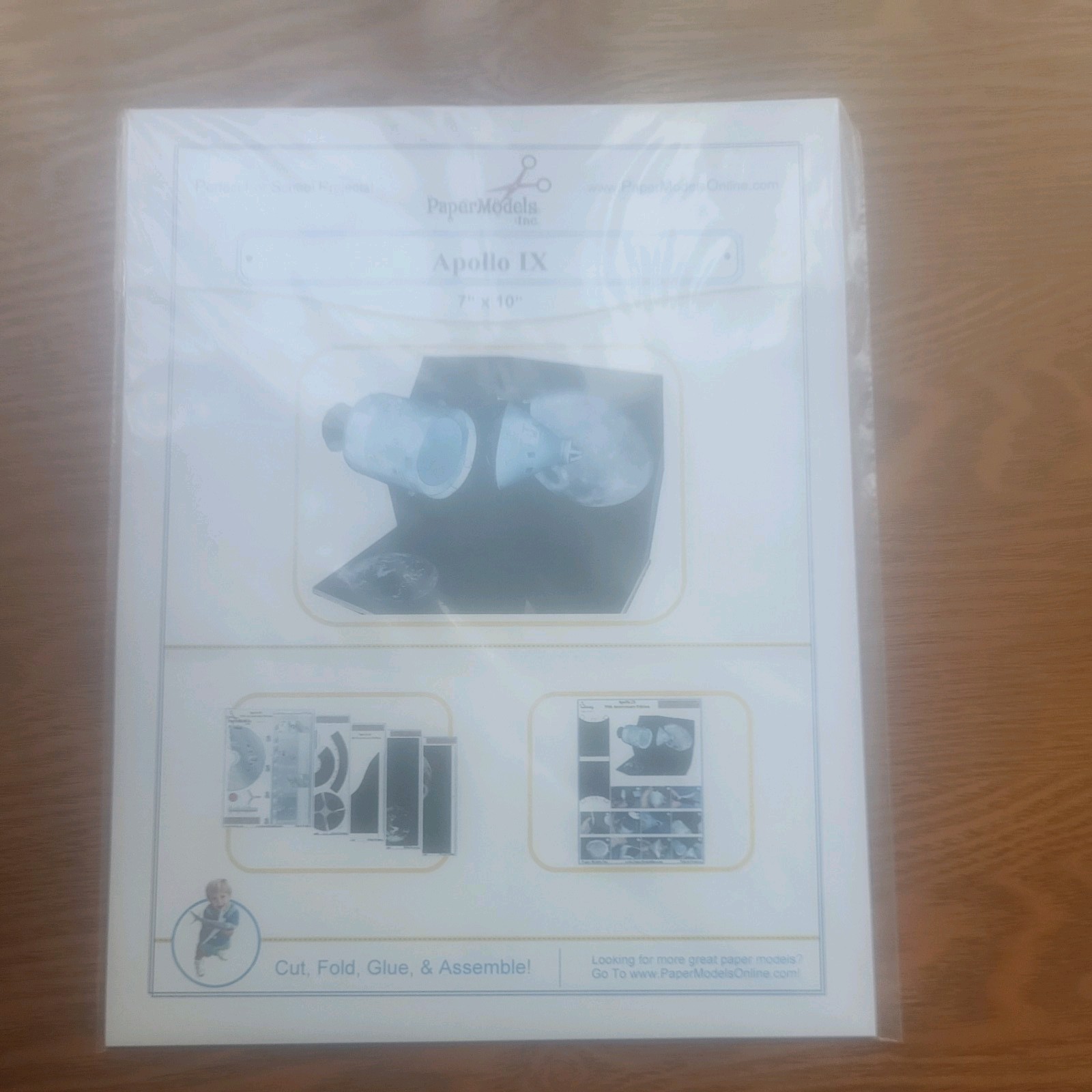 Apollo IX NASA Spacecraft – Paper Model Project Kit
