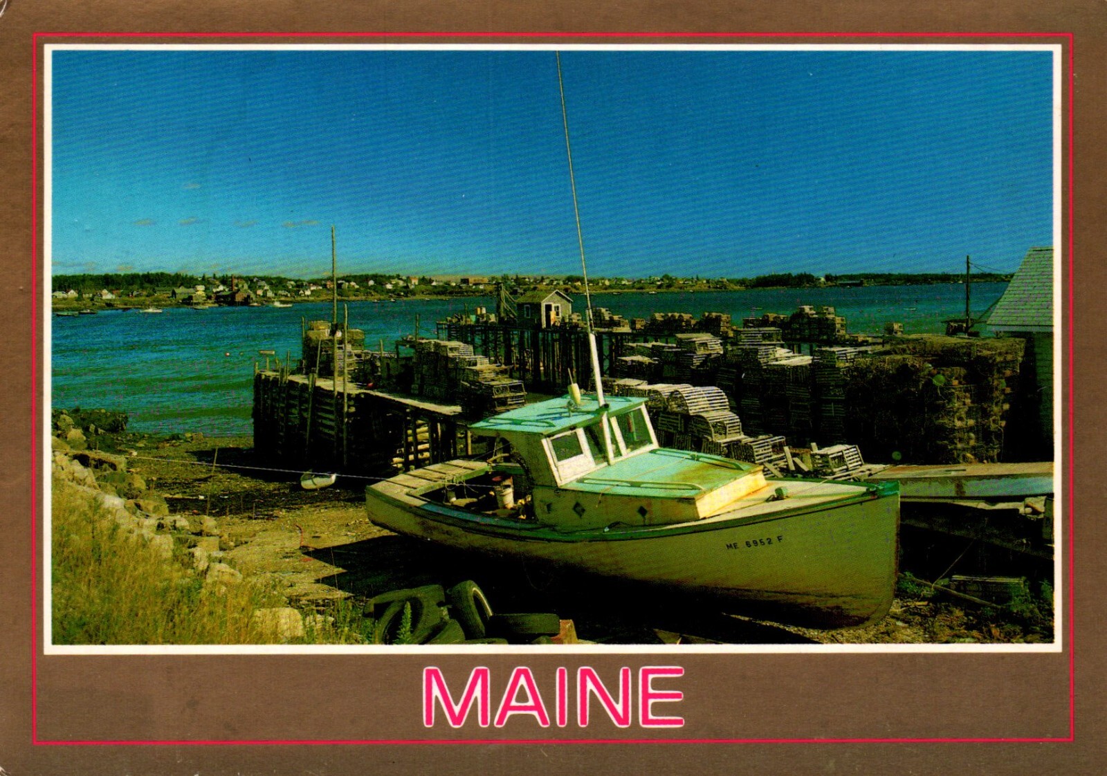 Docks On Beals Island Looking Toward Jonesport Maine Postcard