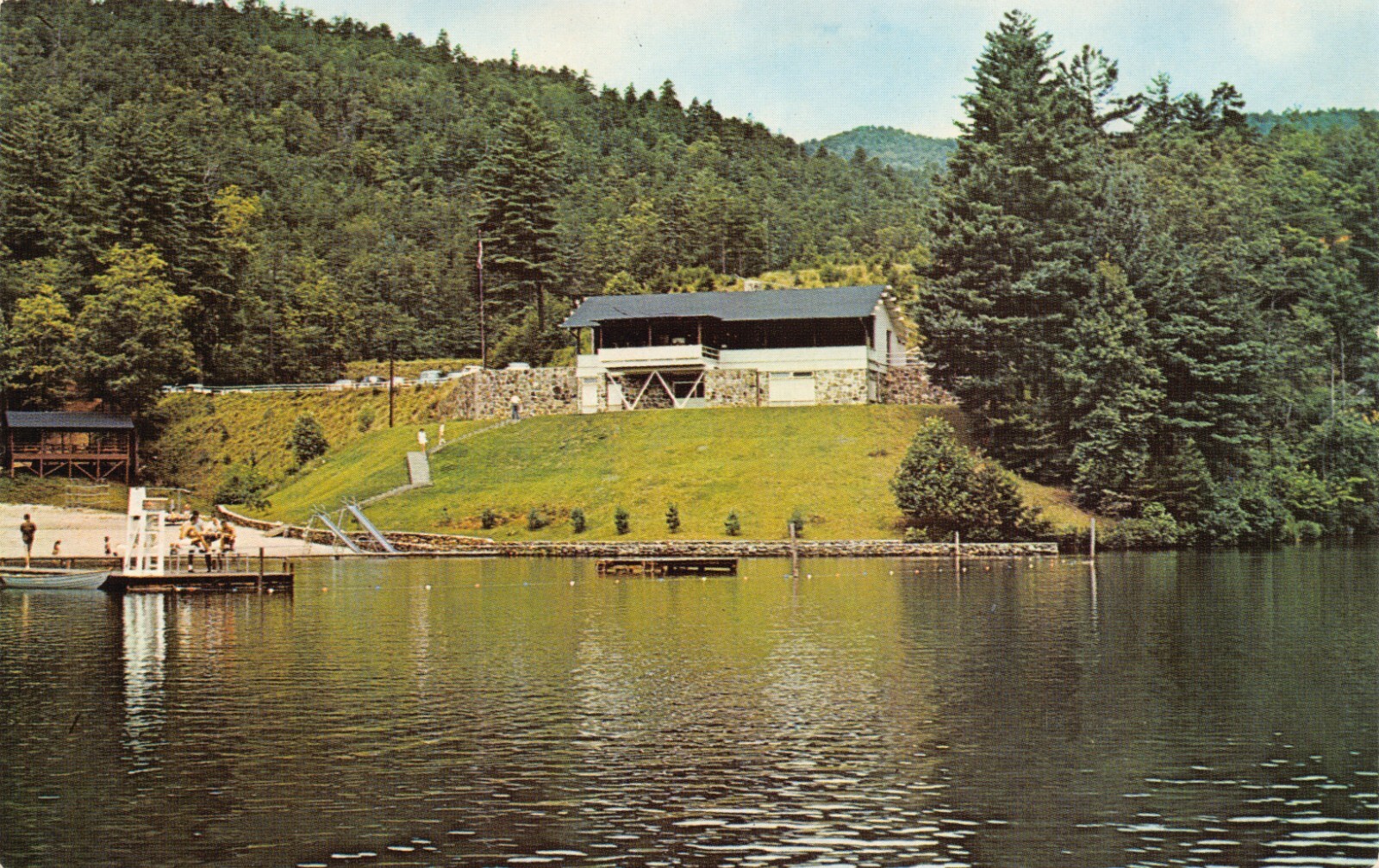 GA~GEORGIA~HELEN~UNICOI STATE PARK~UNICOI LAKE~SWIMMING~CAMPING~HIKING
