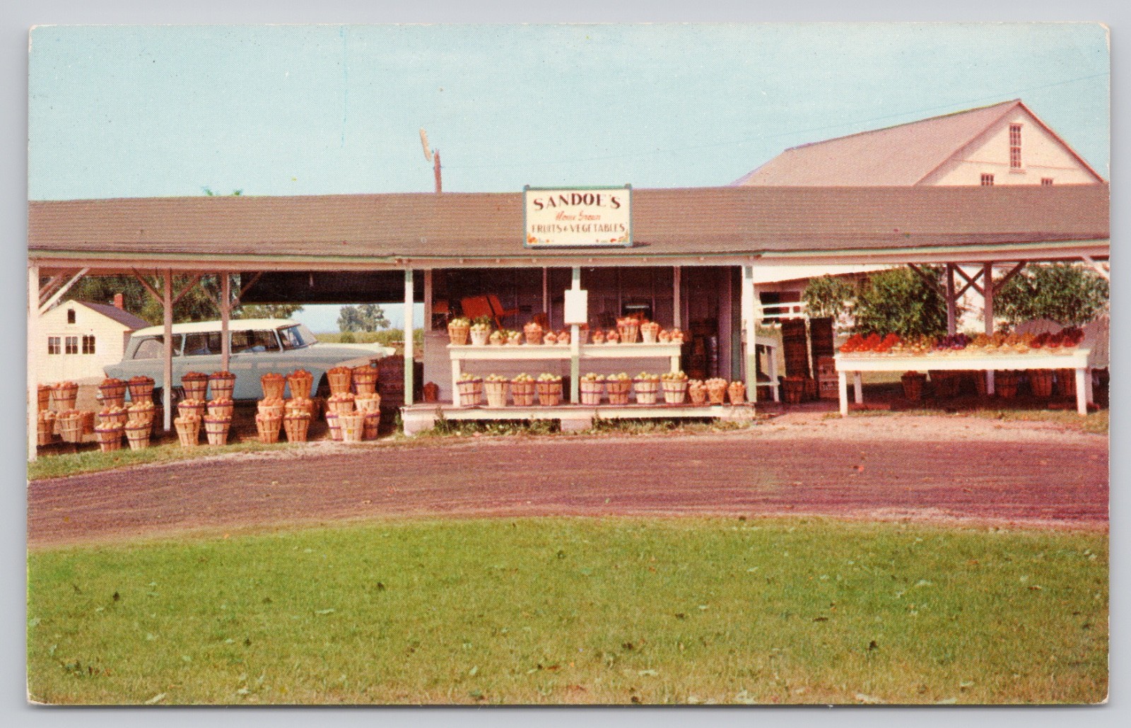 Biglerville Pennsylvania Sandoe’s Fruit Market Adams County PA Postcard
