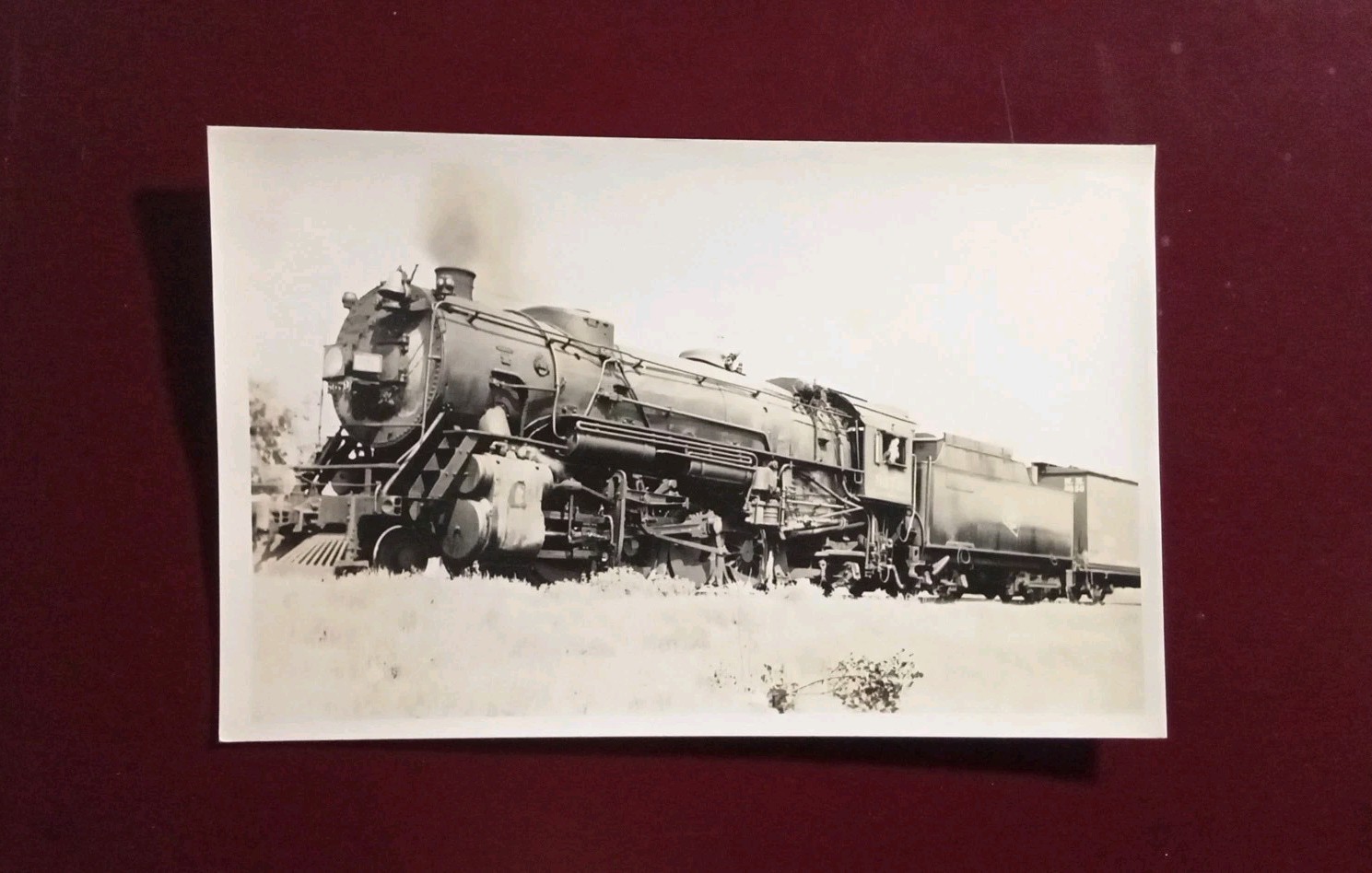 RPPC Milwaukee St Paul & Pacific Railroad Locomotive #8679 Chicago 1936 Postcard