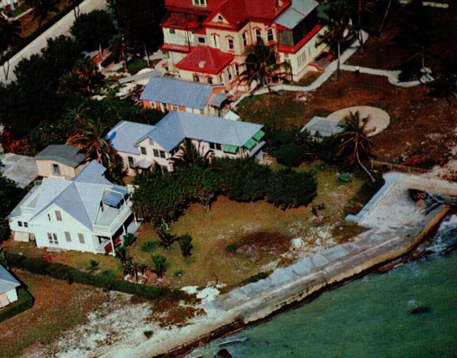 Aerial View Southernmost House Key West Florida Postcard Koppel Color Hannau