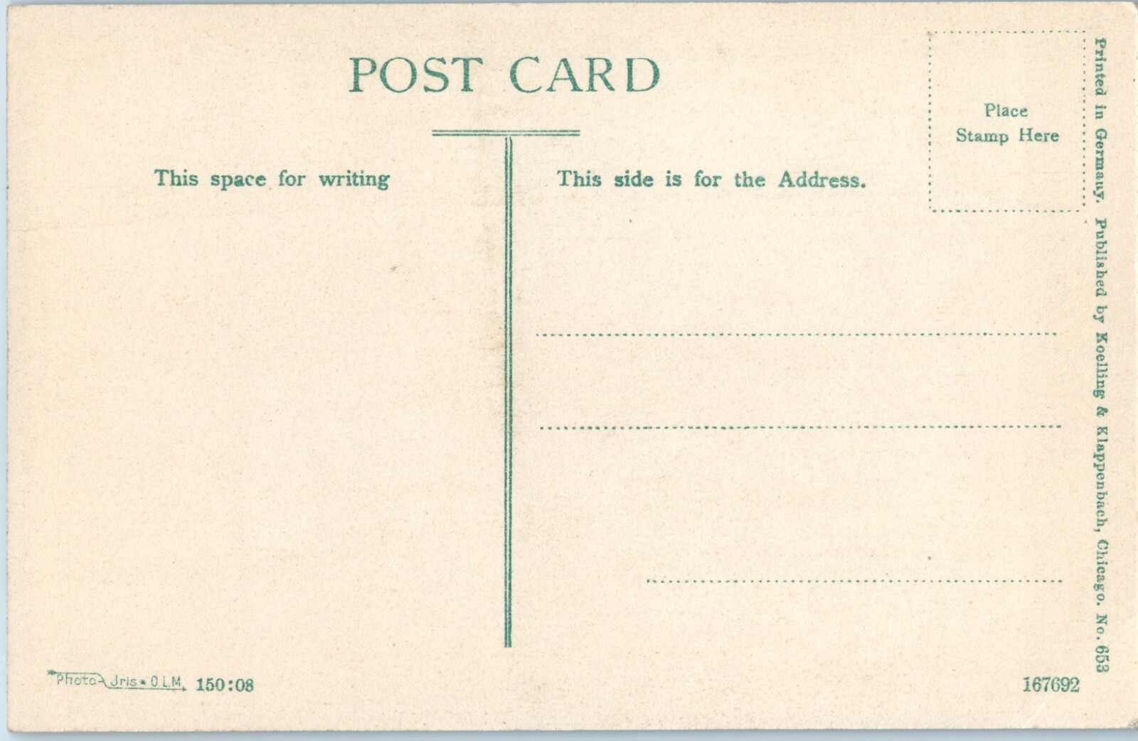 ILLINOIS THE REFECTORY EXTERIOR VIEW GARFIELD PARK CHICAGO 1910s POSTCARD A4