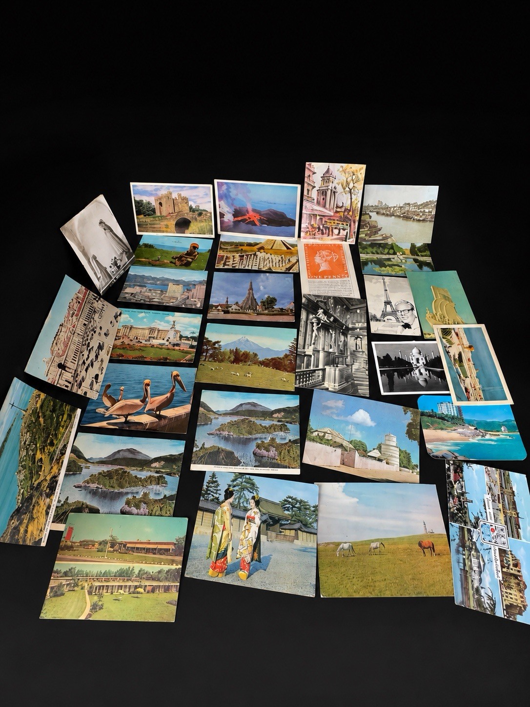 Vintage Postcard Lot 29 Used Worldwide Travel Scenic Tourist Mailed Collectible