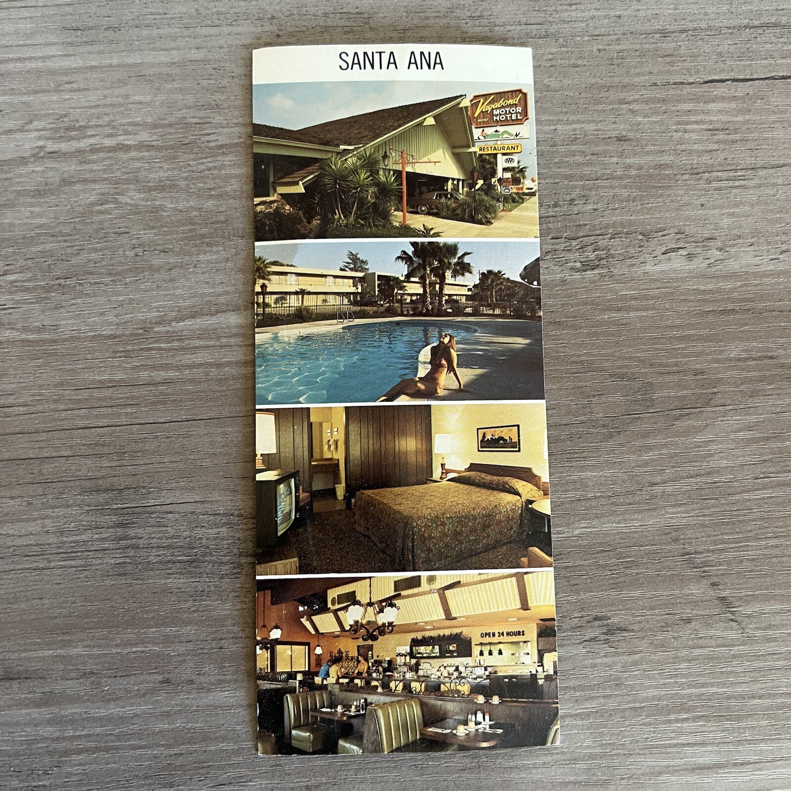 VTG 1970s Postcards Disneyland Castle Haunted Mansion Santa Ana Hotel Set of 3