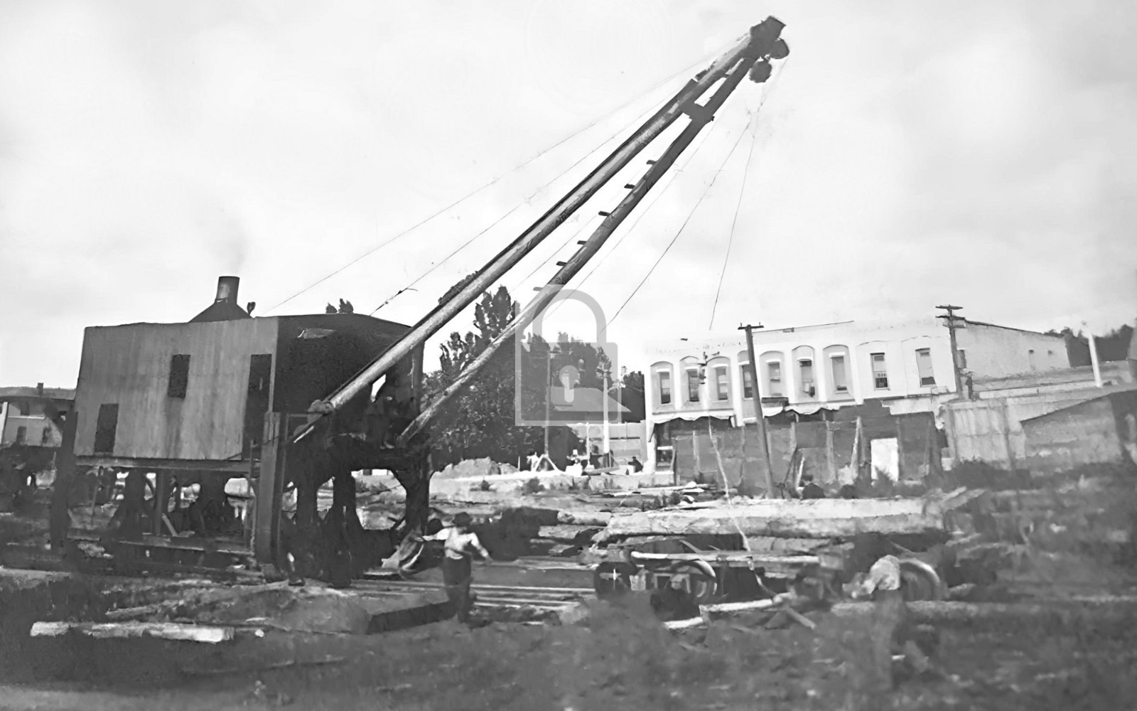 Railroad Crane Boyne City Michigan MI – Reprint