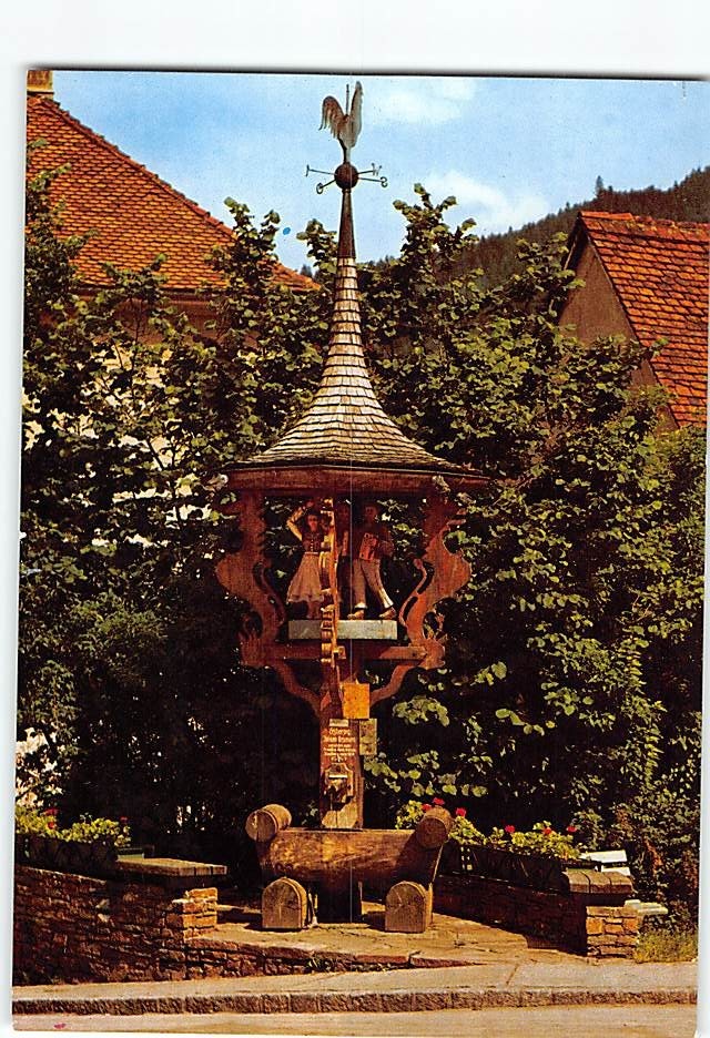 Postcard Archduke Johann Fountain Kindberg Styria Austria