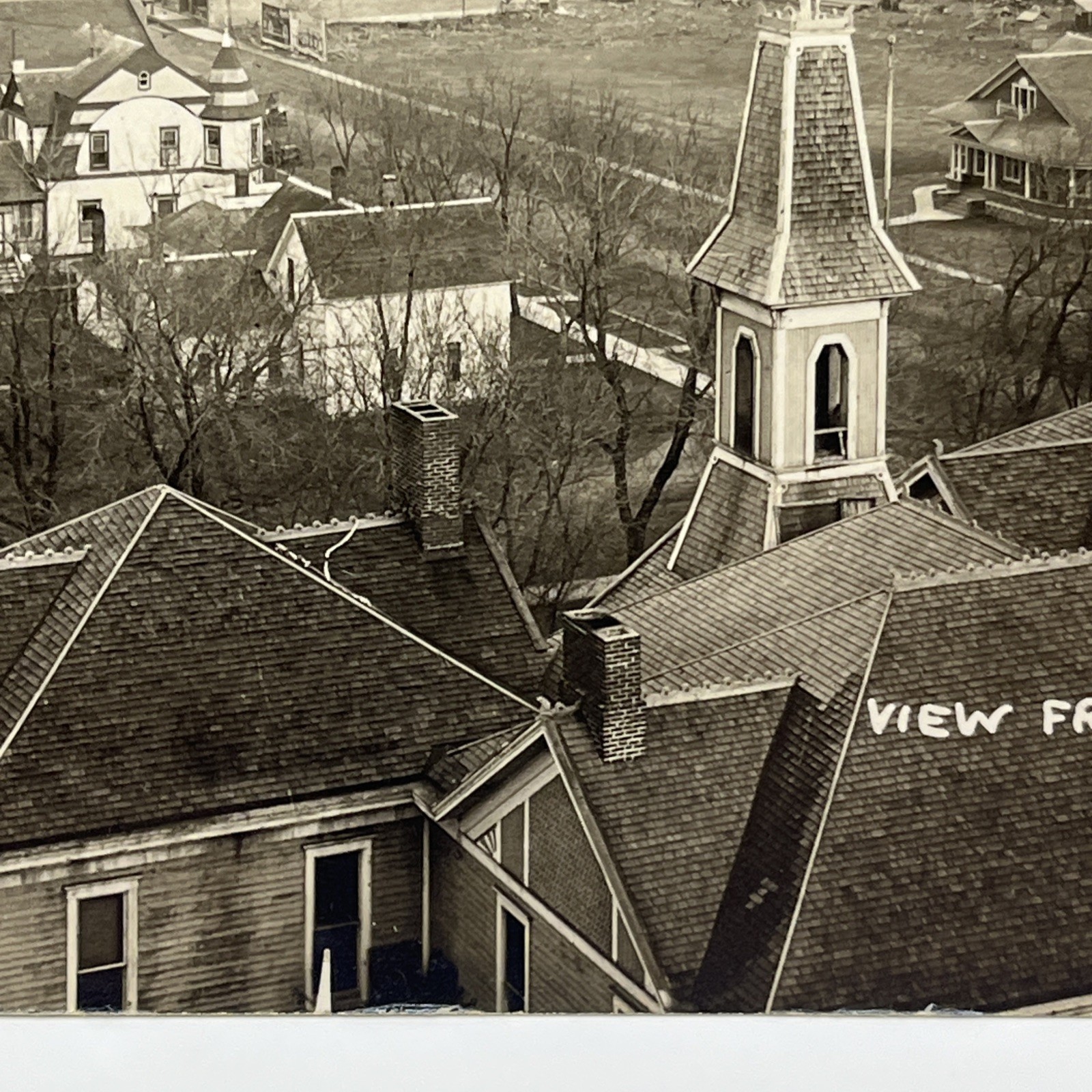 View from Water Tower, Dows Iowa RPPC Postcard