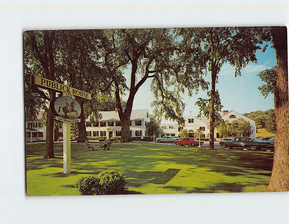 Postcard 18th Century Publick House, Sturbridge Massachusetts USA