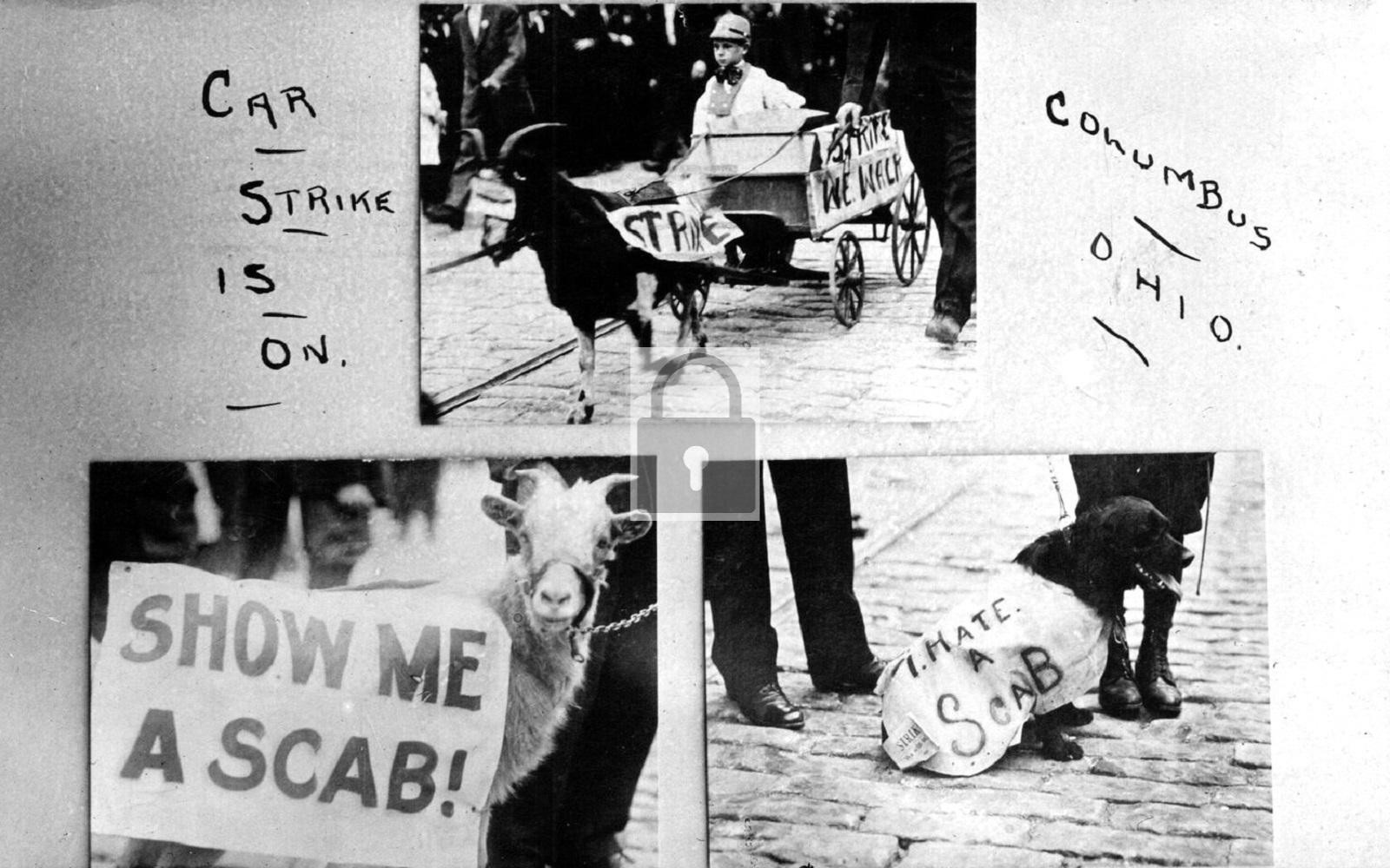 Street Car Strike Scab Columbus Ohio OH – Reprint