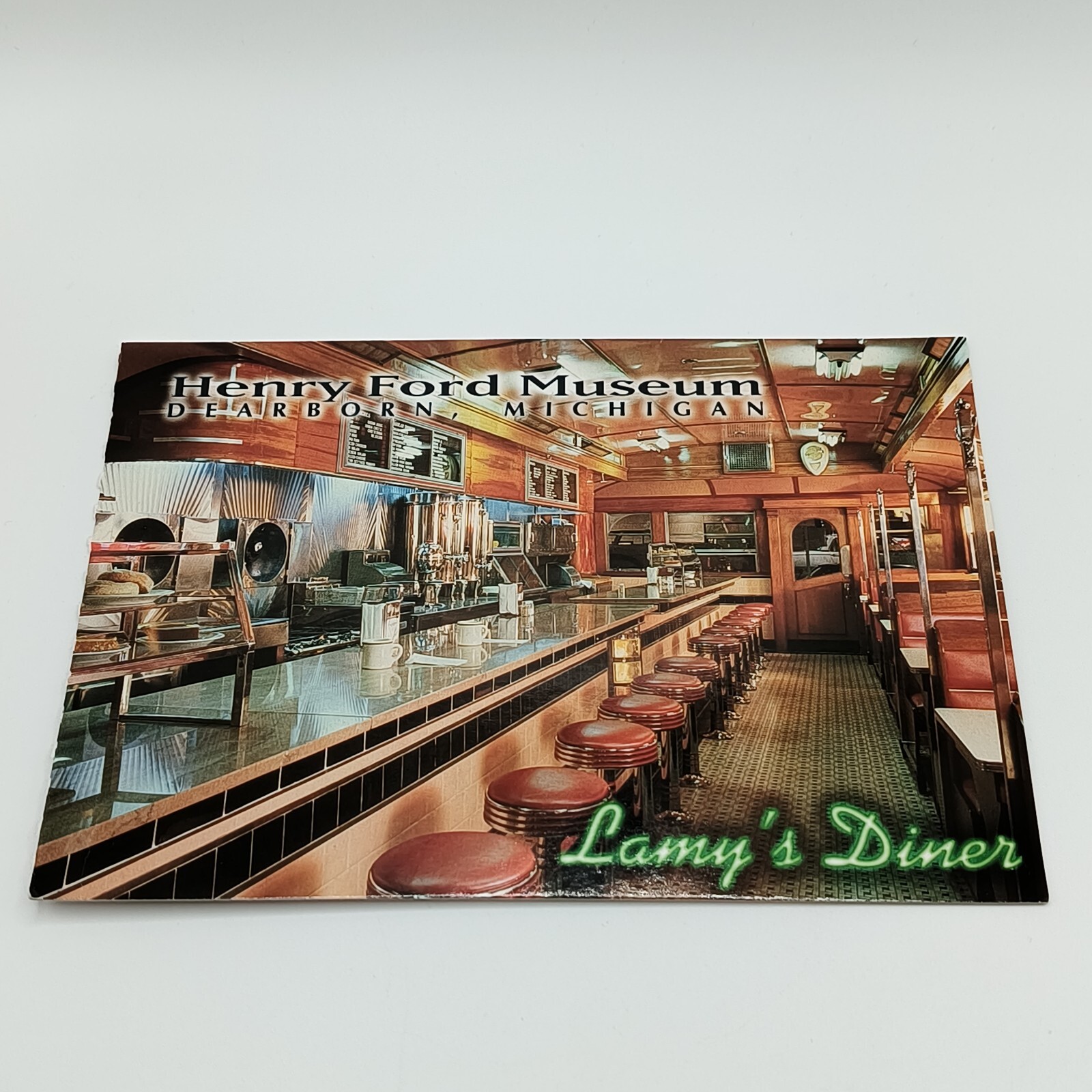 LAMY’S DINER at Henry Ford Museum In Dearborn Michigan Postcard Continental 4×6