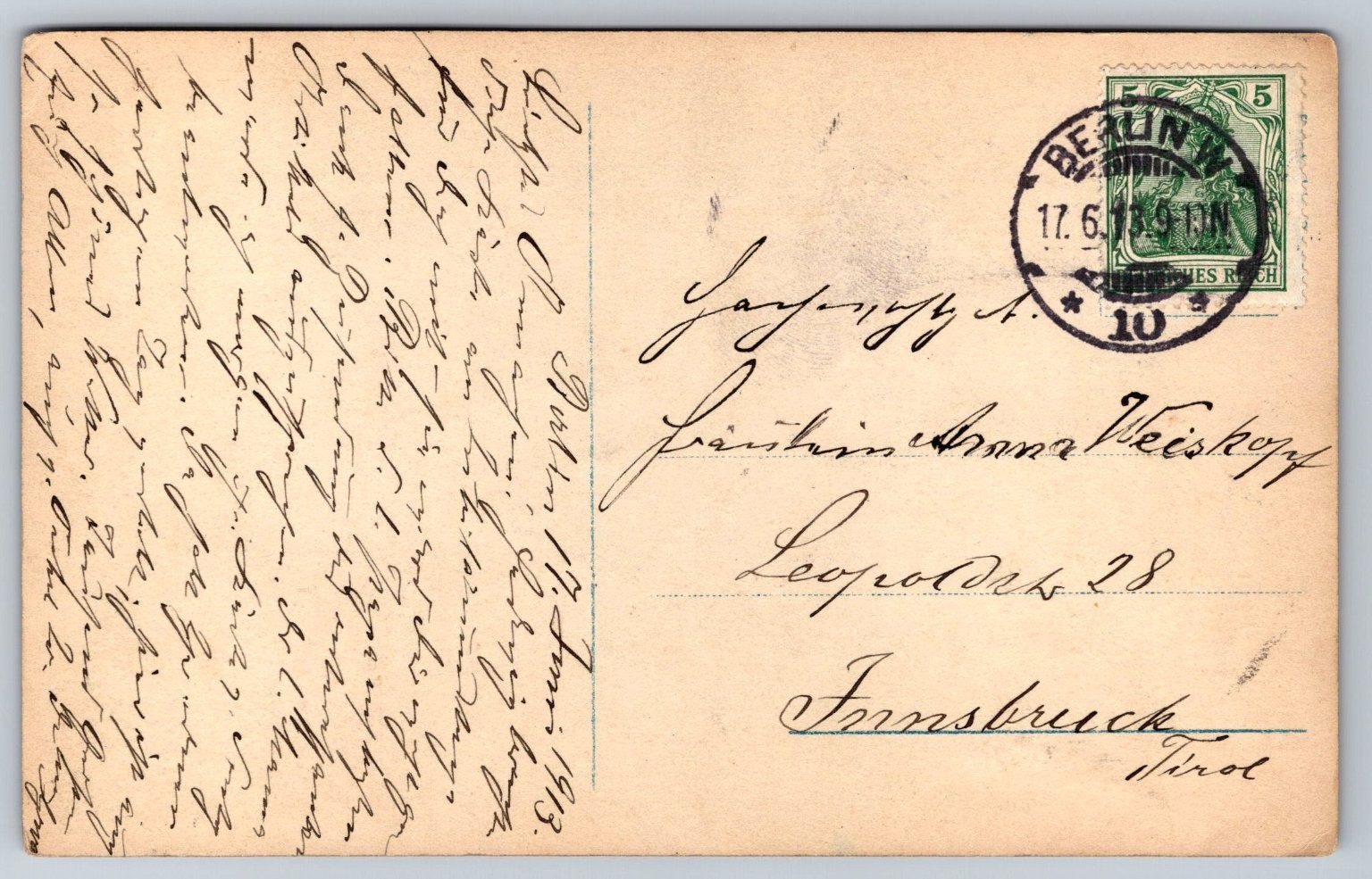 1913 Kaiser Wilhelm II & German Royalty “Deutschland über Alles” Postcard