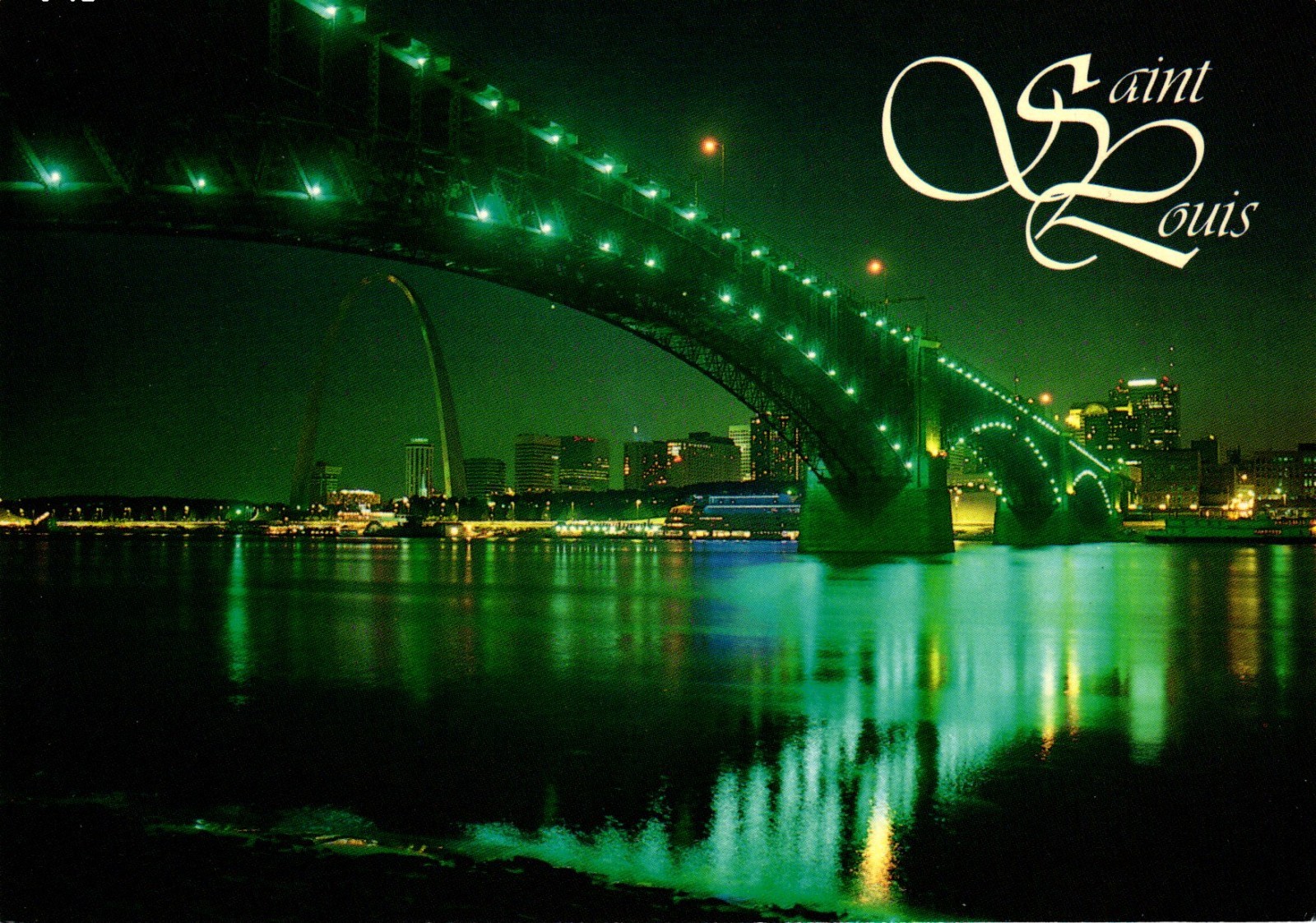 Riverfront St. Louis Missouri Postcard