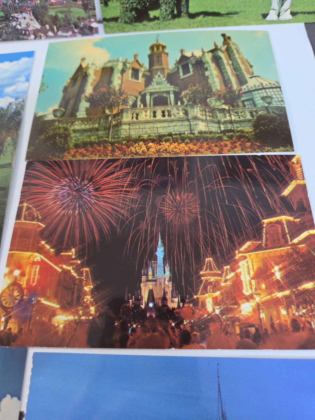 Lot of 10 Vintage Walt Disney World Magic Kingdom Postcards