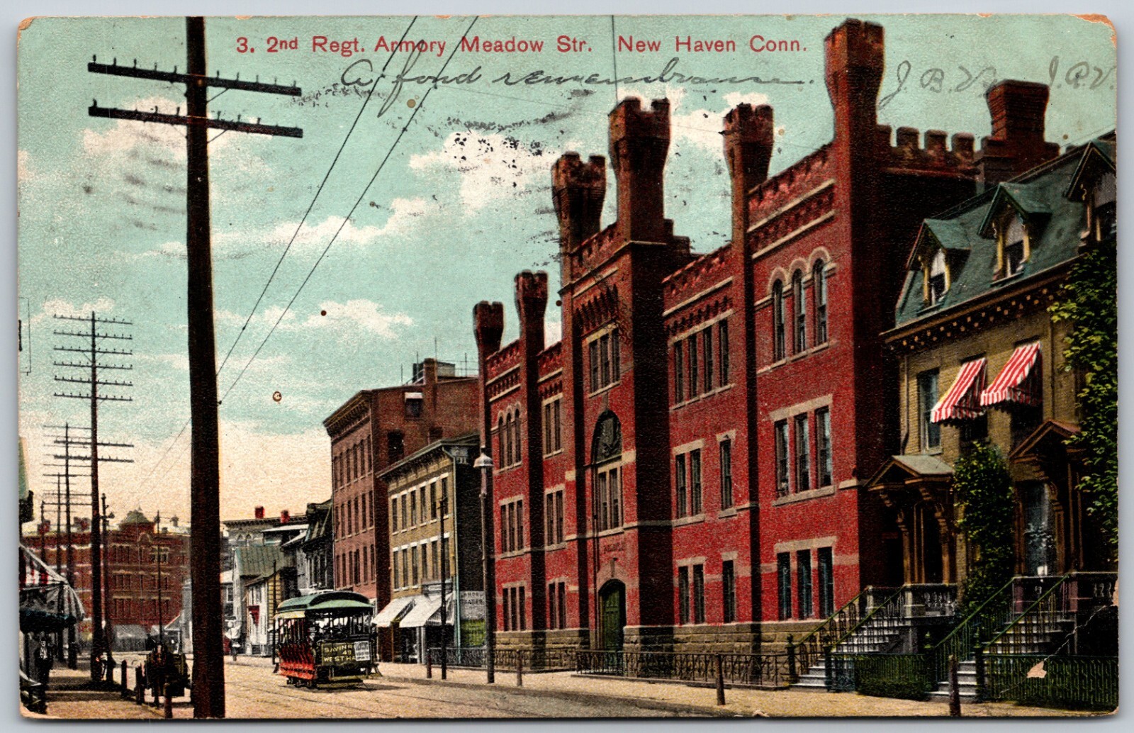 Corner of Chapel & State Street In NEW HAVEN CT Vintage ANTIQUE Postcard
