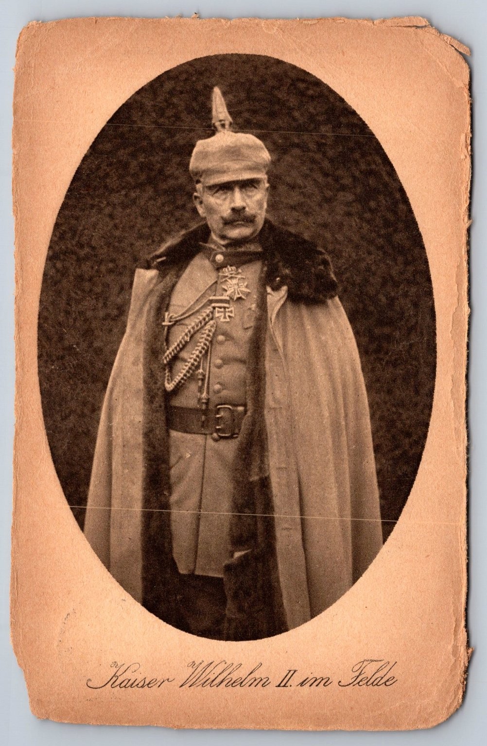 Kaiser Wilhelm II im Felde WWI Era German Empire Postcard Berlin 1900s