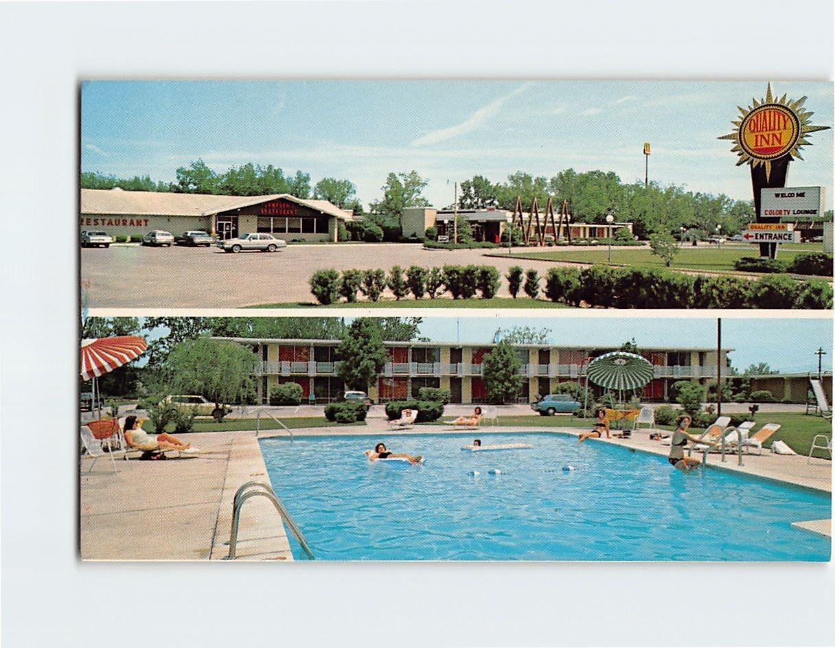 Postcard Quality Inn and Sampson Restaurant Valdosta Georgia USA