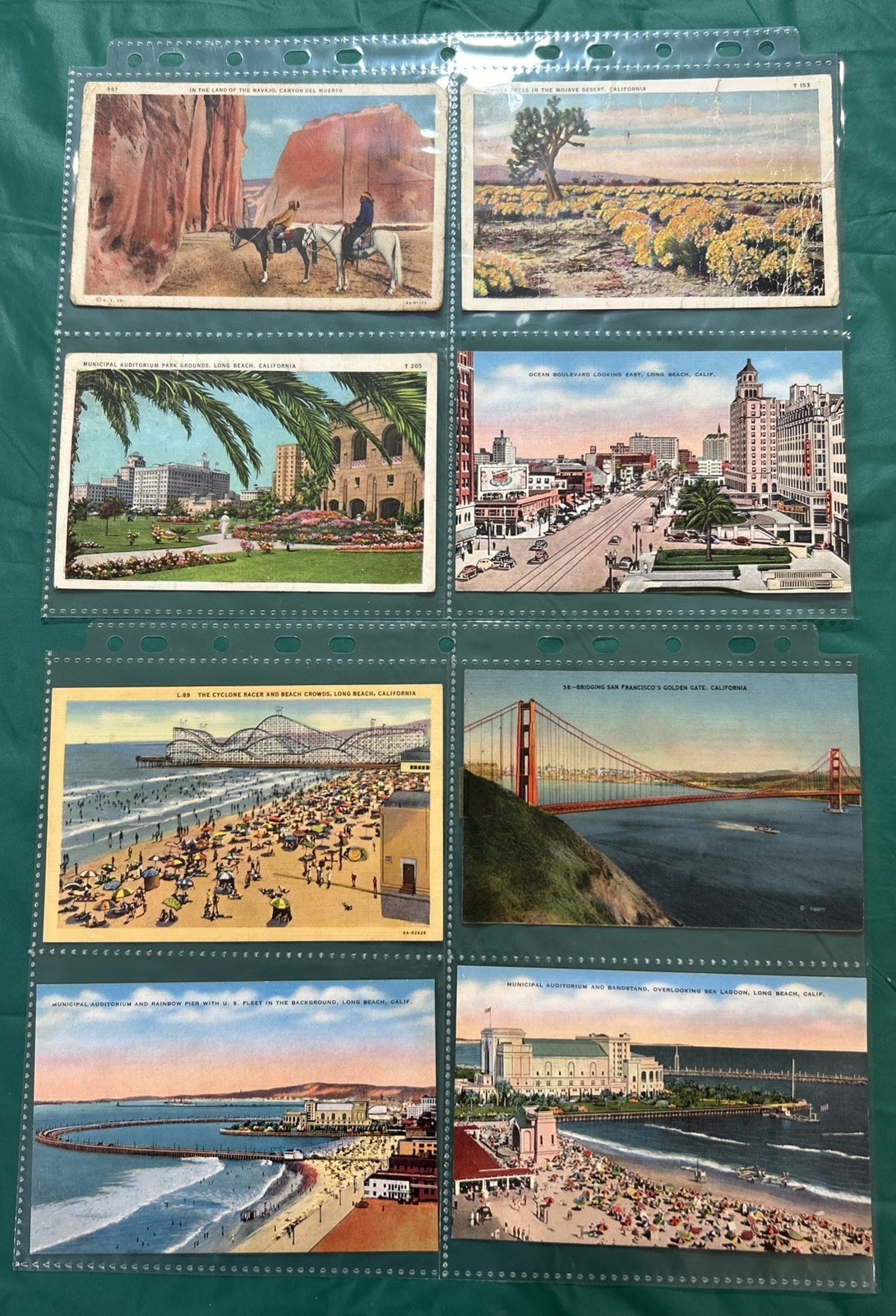 ANTIQUE COLLECTION OF 72 POSTCARDS OF MOSTLY WESTERN STATES – Dates 1925-1941