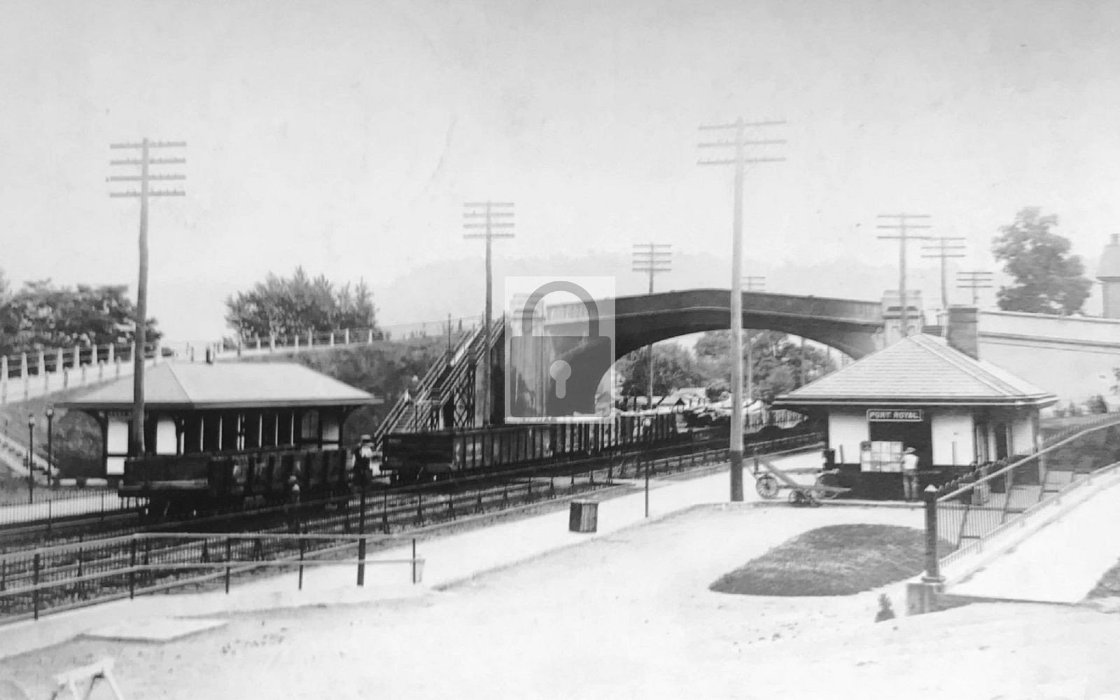Railroad Train Station Depot Port Royal Pennsylvania PA – Reprint