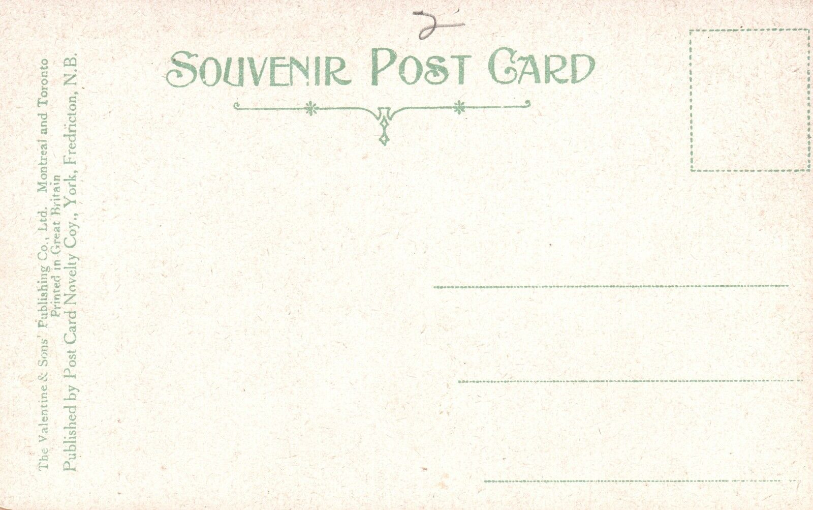 Vintage Postcard 1910’s Old Waterloo Row Fredericton New Brunswick Canada
