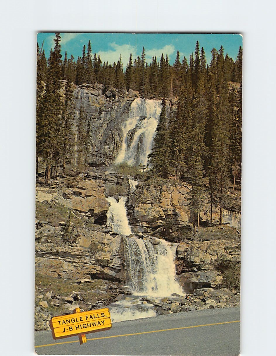 Postcard Tangle Falls Alberta Canada
