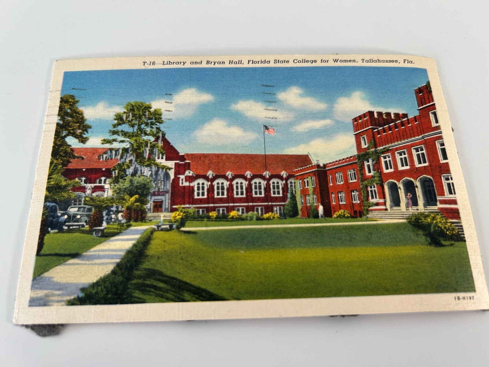 Library and Bryan Hall Florida State College for Women Tallahassee FL Postcard